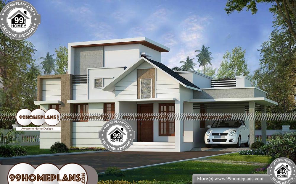 Contemporary House Plans Single Story - One Story 1200 sqft-HOME