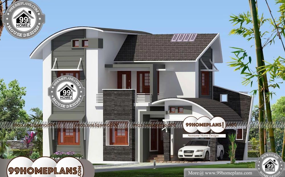 Contemporary Modern Floor Plans - 2 Story 1775 sqft-Home