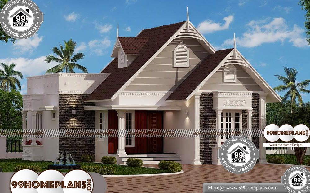 Contemporary One Story House Design - One Story 1000 sqft-Home