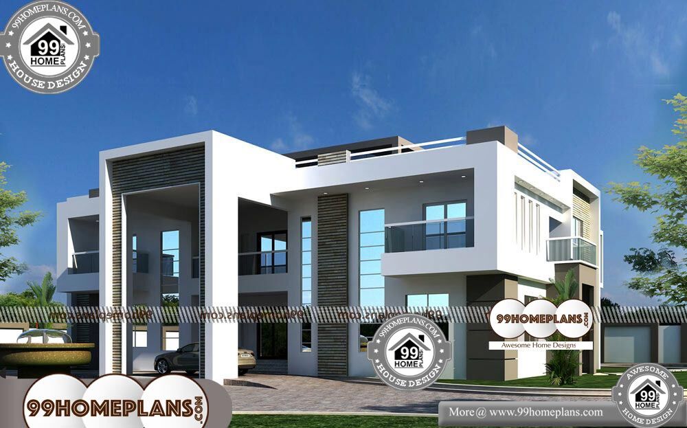 Contemporary Style Home Design - 2 Story 4020 sqft-Home