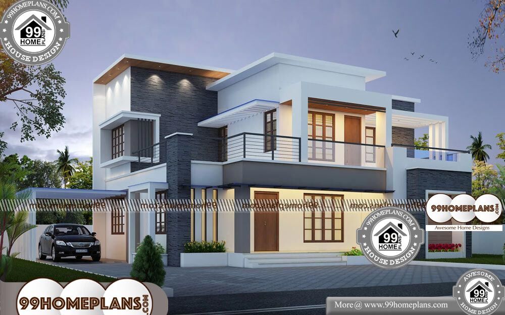 Contemporary Townhouse Design - 2 Story 2437 sqft-Home