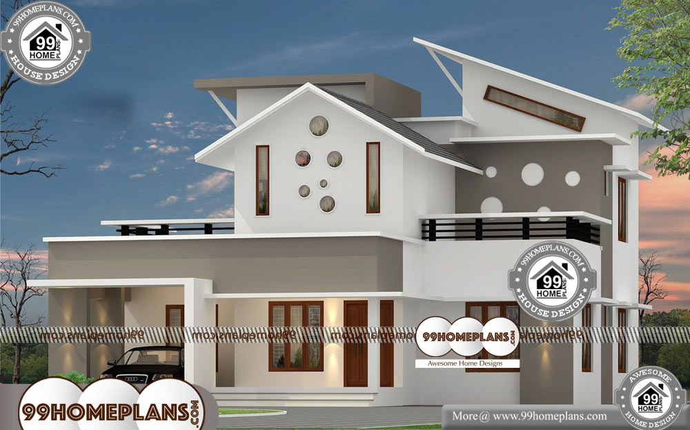 Contemporary Townhouse Plans - 2 Story 2270 sqft-HOME