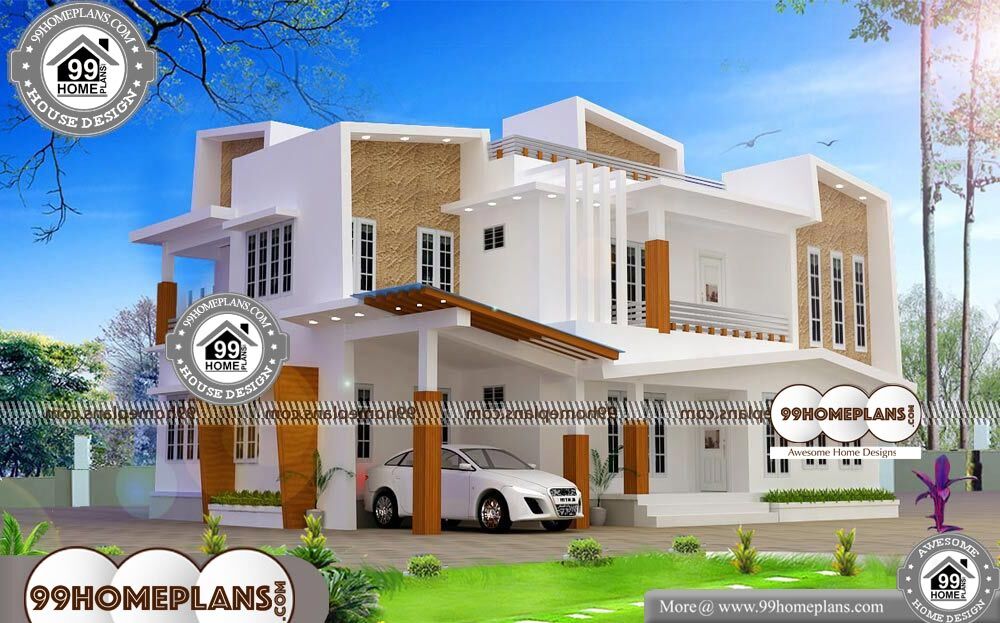 Contemporary Two Storey House Designs - 2 Story 2618 sqft-Home 