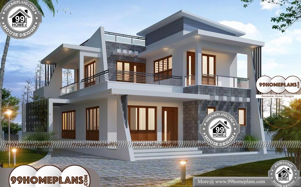 Contemporary Two Story House Designs - 2 Story 1885 sqft-HOME