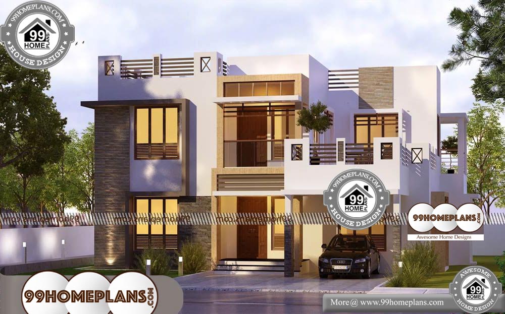 Custom Contemporary Home Plans - 2 Story 2823 sqft-HOME