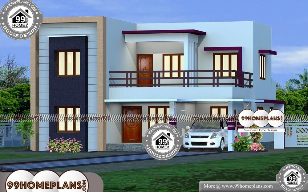 Double Floor Home Design Plans - 2 Story 2082 sqft-Home