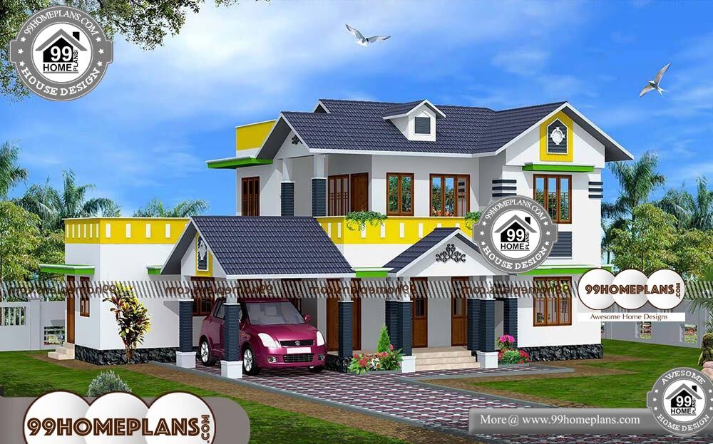 Double Story Modern House Designs - 2 Story 1980 sqft-Home