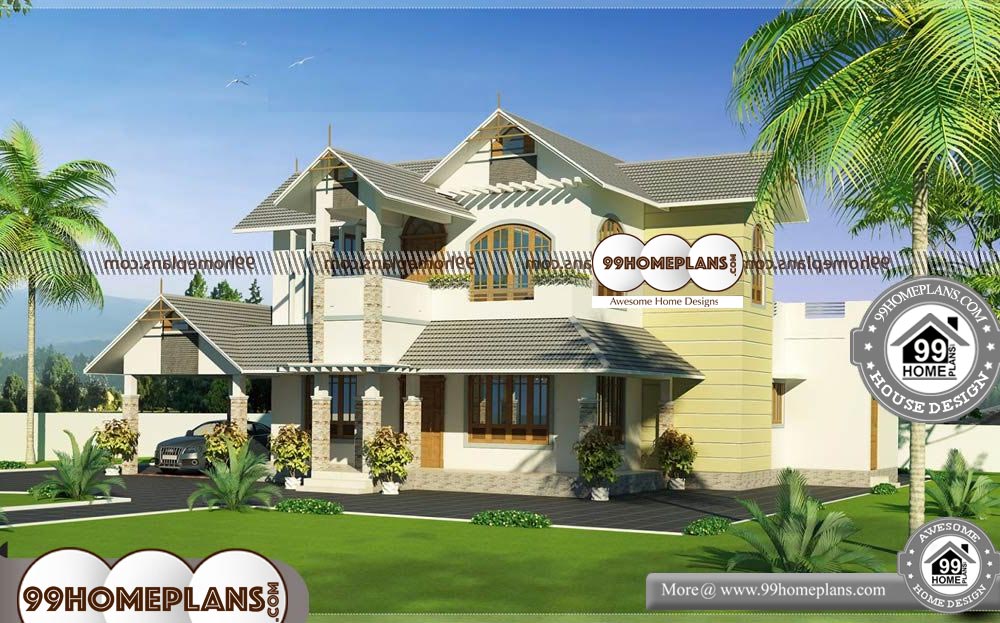 Floor Plans for Indian Homes - 2 Story 2371 sqft-Home 