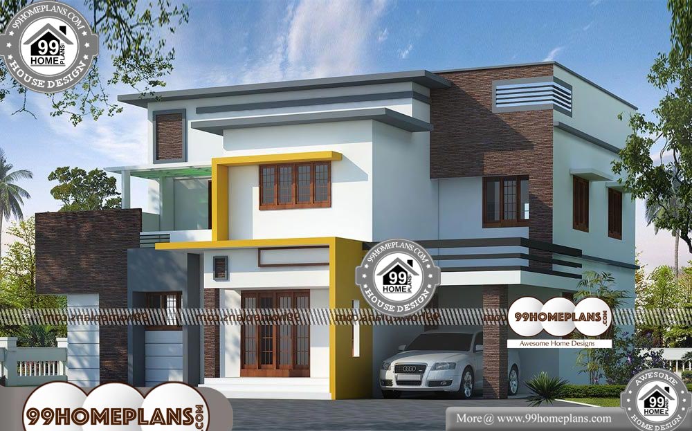 Home Plan in Kerala Style - 2 Story 2200 sqft-HOME