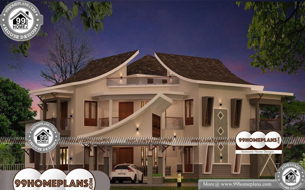 House Plan Designs with Photos - 2 Story 3454 sqft-Home