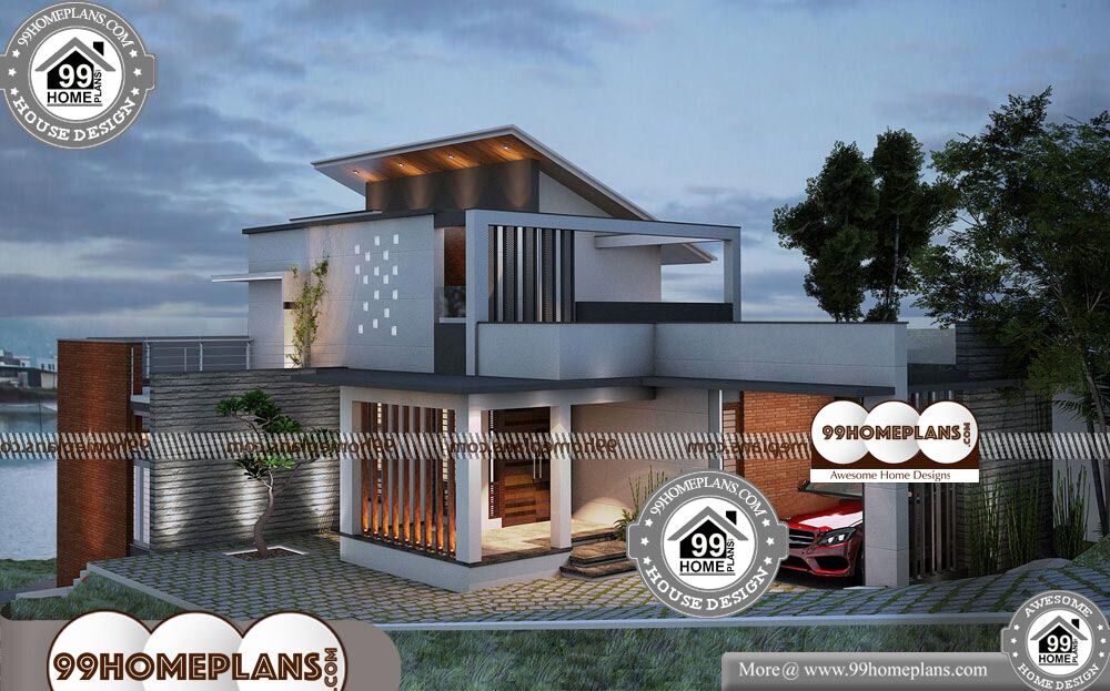 House Plans and Designs with Photos - 2 Story 2032 sqft-Home 