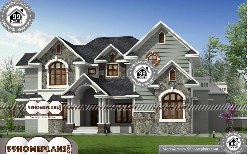 Indian Architectural Designs House Plans - 2 Story 4485 sqft-HOME