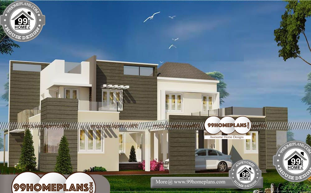 Indian Architecture House Plans - 2 Story 3650 sqft-Home