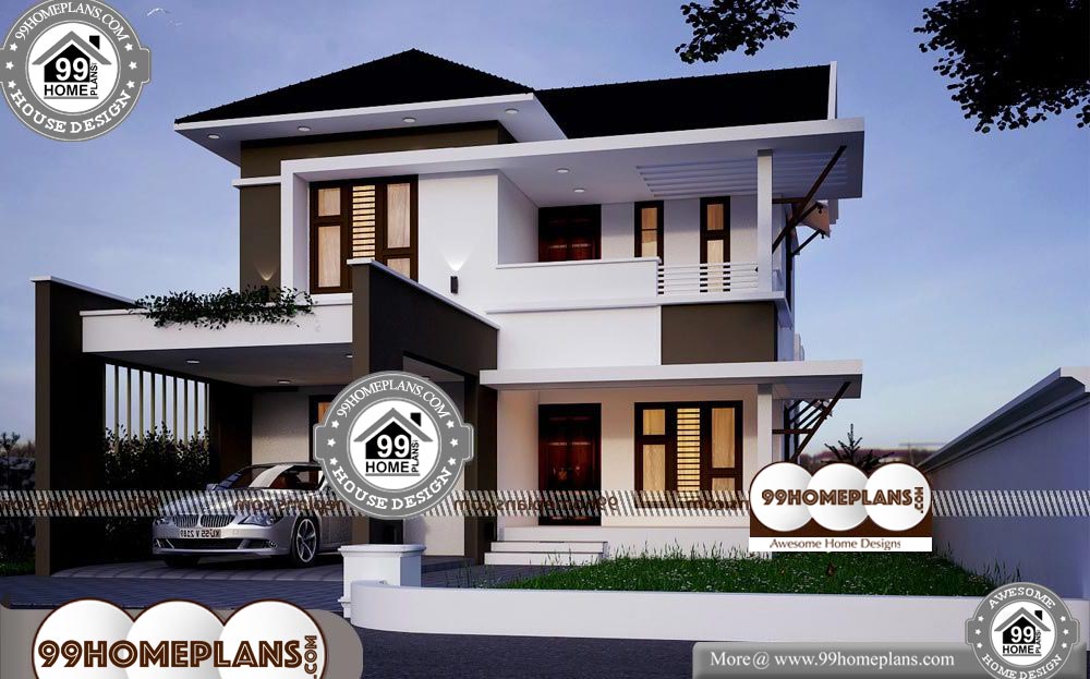 Indian Best House Design 50+ Two Storey Home Plans with New Ideas