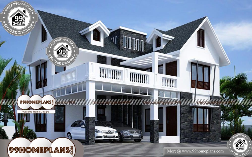 Indian Exterior Home Design - 2 Story 2600 sqft-Home