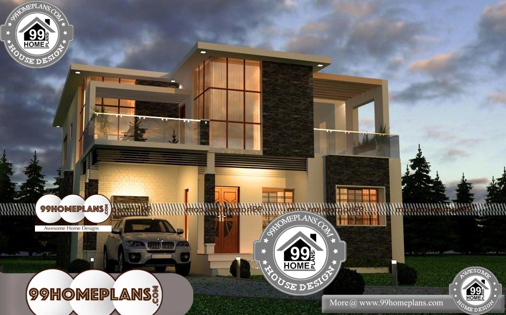 Indian Home Exterior Design - 2 Story 2624 sqft-Home