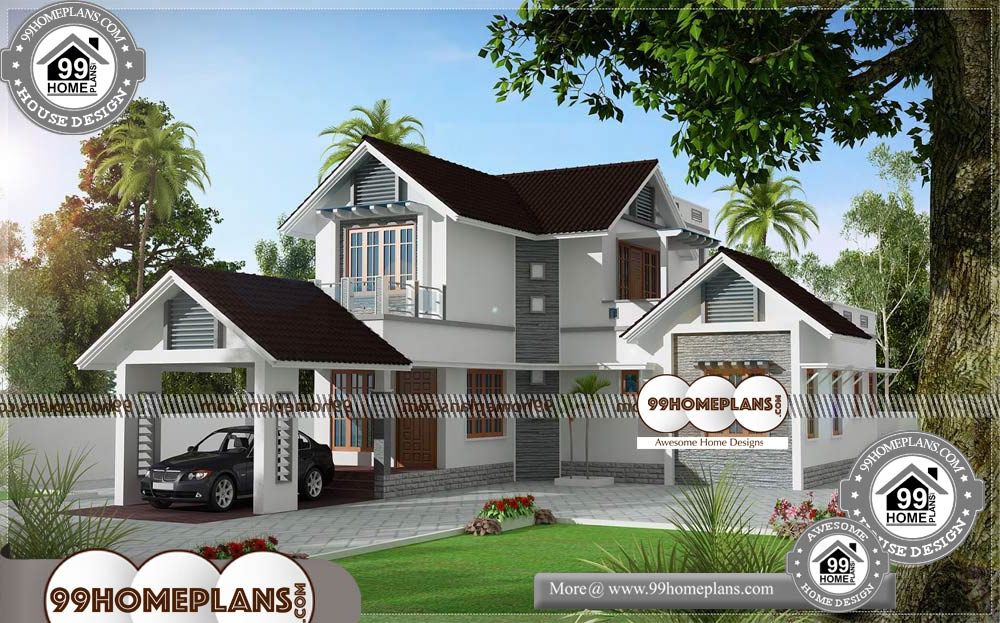 Indian Home Floor Plans - 2 Story 1922 sqft-Home