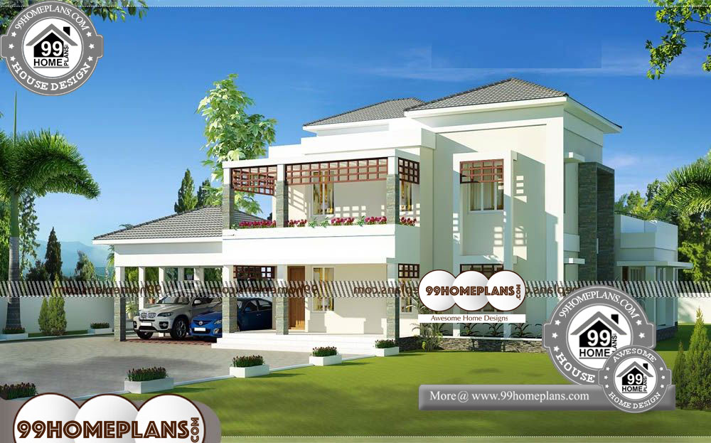 Indian House Architecture Design - 2 Story 3450 sqft-Home