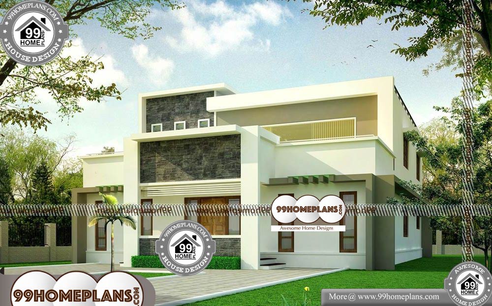 Indian House Architecture Plans - 2 Story 3745 sqft-HOME