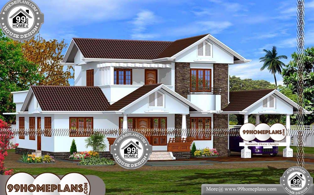 Indian House Exterior - 2 Story 2020 sqft-HOME