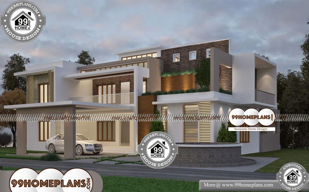 Indian House Models for Construction - 2 Story 6027 sqft-Home
