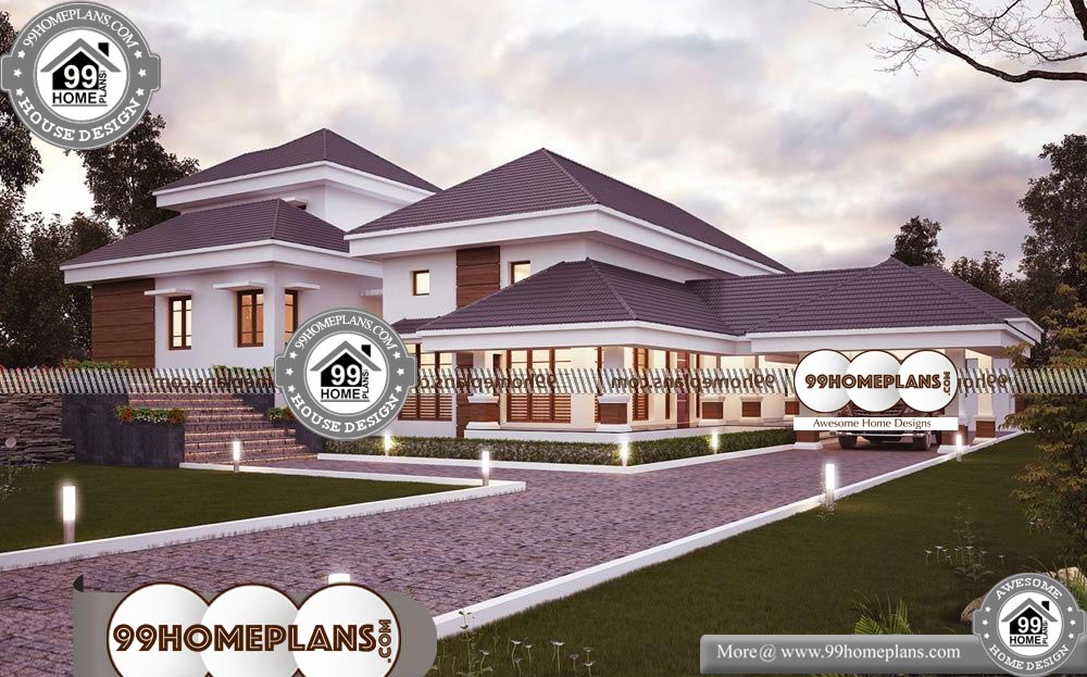 Indian Simple Home Front Design - One Story 4573 sqft-Home