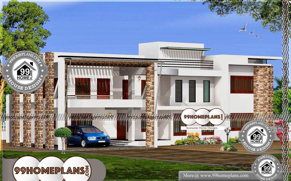 Kerala Architecture House Plans - 2 Story 2800 sqft-HOME