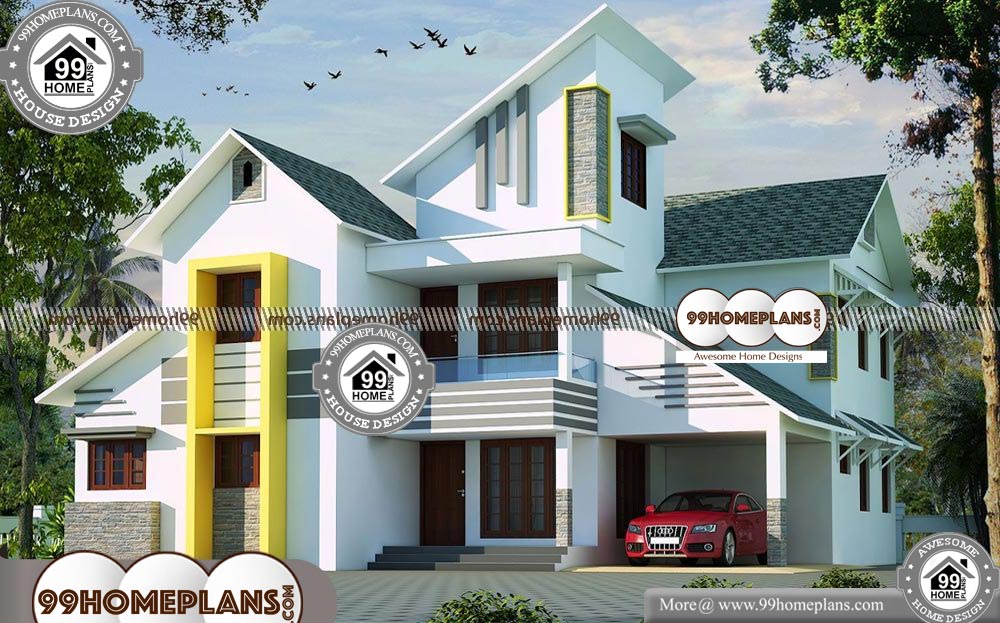 Kerala Home Floor Plans - 2 Story 2750 sqft- HOME