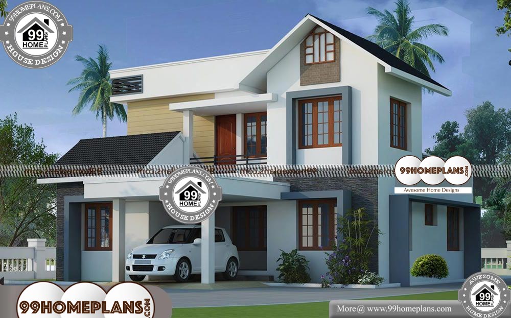 Kerala Homes Plans - 2 Story 1650 sqft- HOME