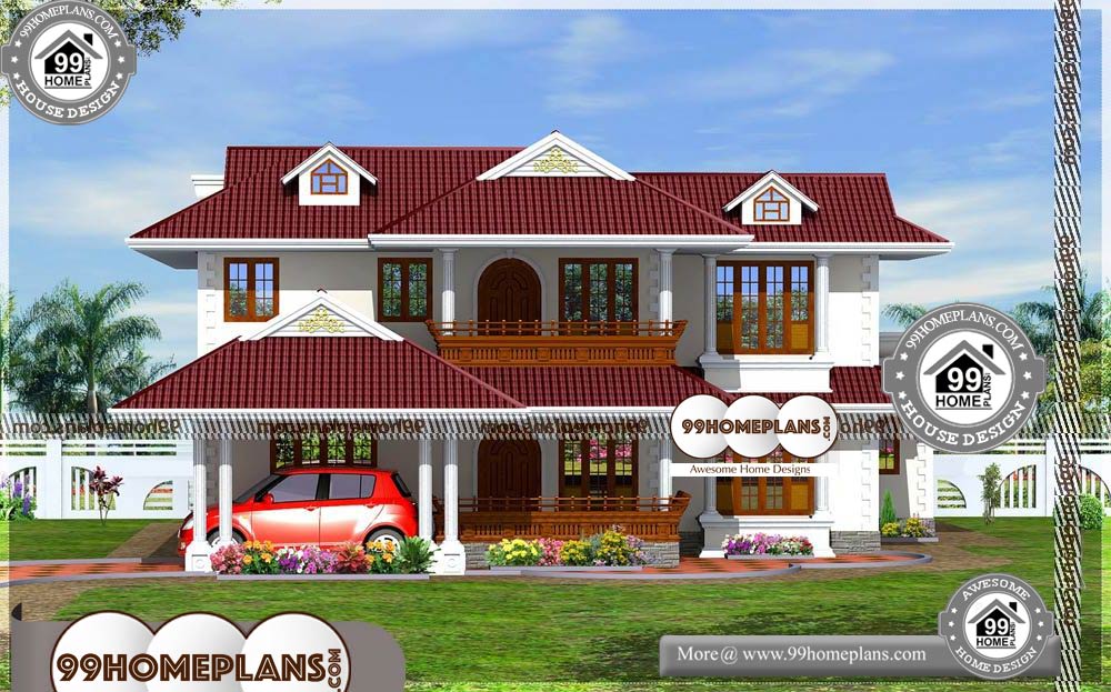 Kerala House Model Design - 2 Story 2900 sqft-HOME