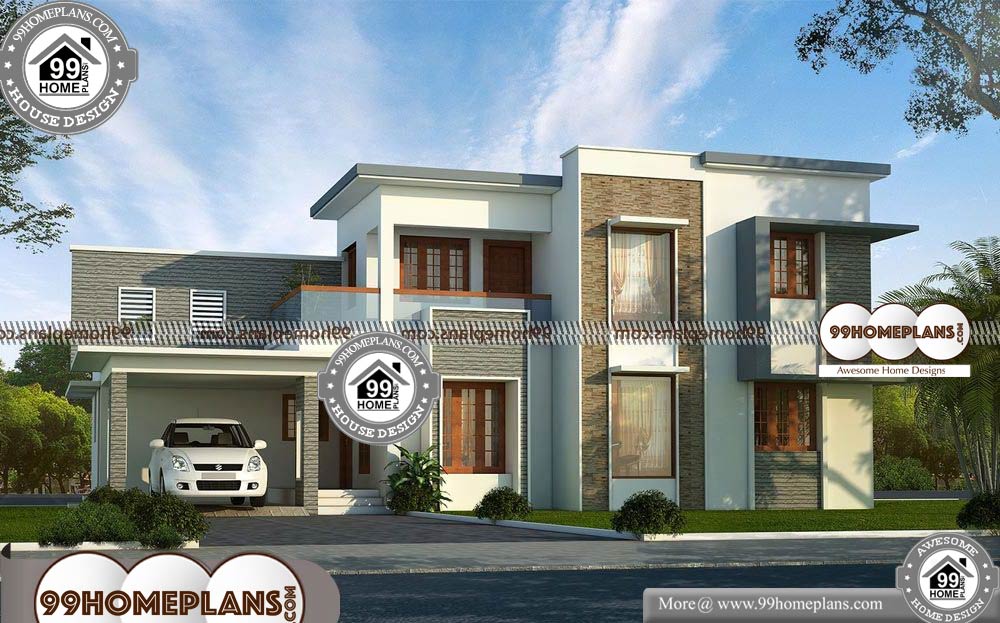 Kerala House Photos with Plans - 2 Story 2550 sqft-HOME