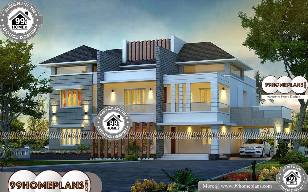 Kerala Model House Photos - 2 Story 4750 sqft-HOME