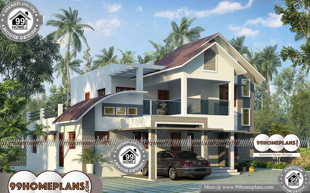 Kerala Model House Plans with Photos - 2 Story 2750 sqft- HOME