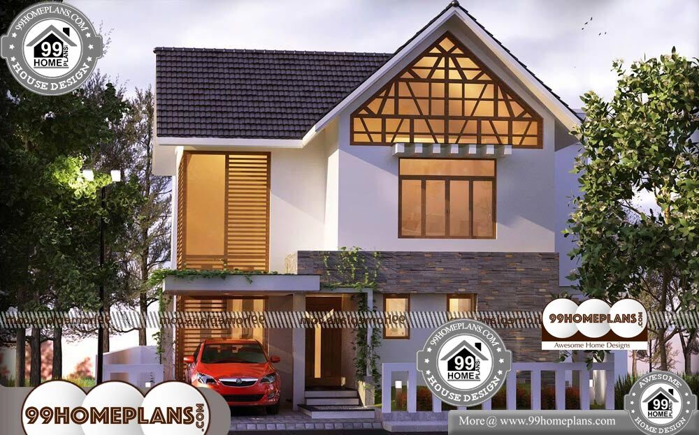 Kerala Style House Design 90 Small Double Story House Plans Online