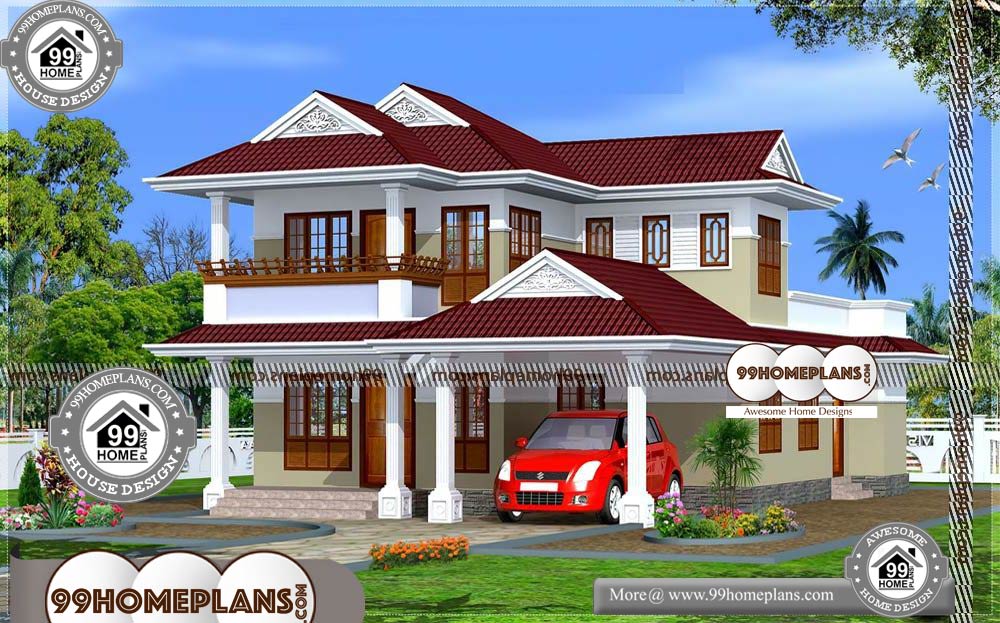 Kerala Style House Floor Plans - 2 Story 2130 sqft-Home 