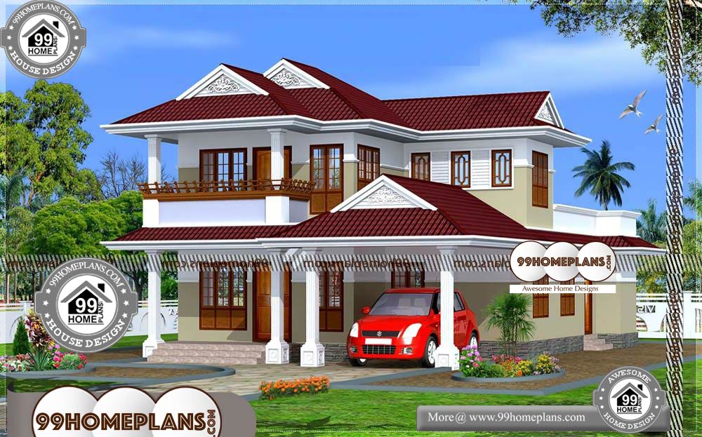 Kerala Style House Floor Plans - 2 Story 2130 sqft-Home