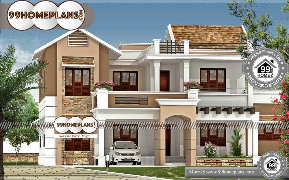 Latest House Models in India - 2 Story 3740 sqft-HOME