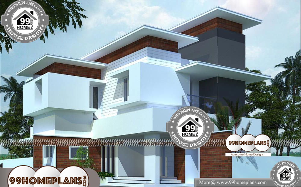 Latest Modern House Plans - 2 Story 1300 sqft-HOME