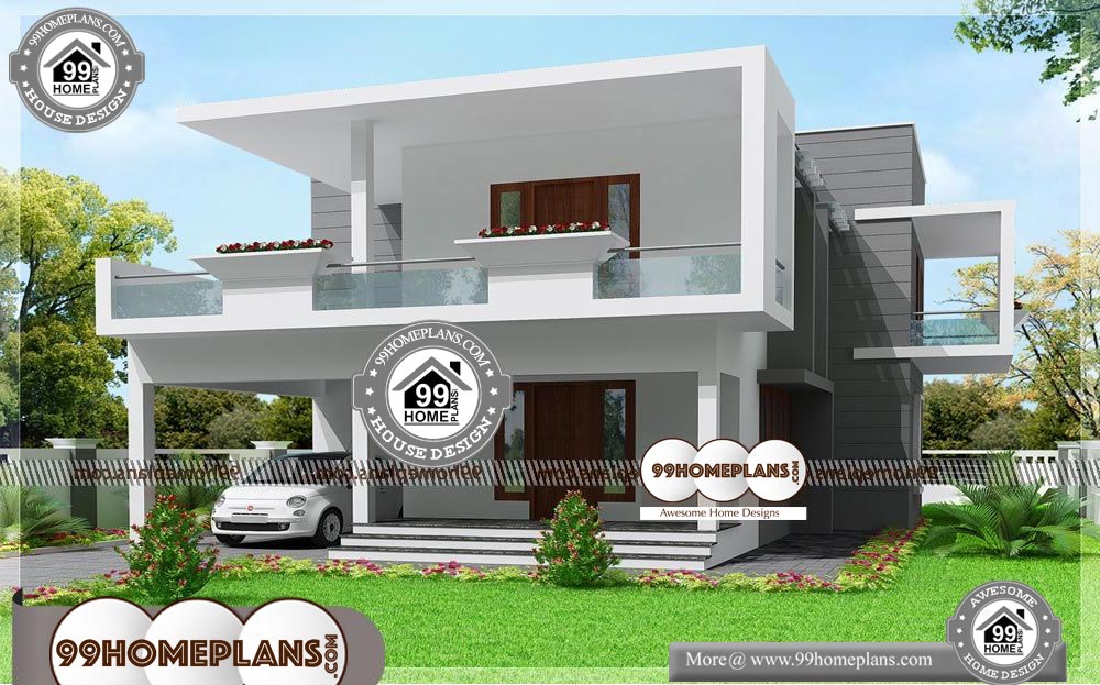 Long Narrow House Plans & Two Storey Modern House Design Collections