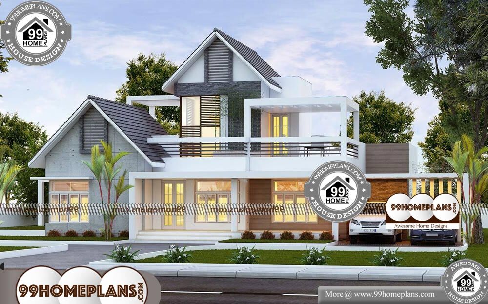 Low Construction Cost House Plans - 2 Story 2400 sqft-Home