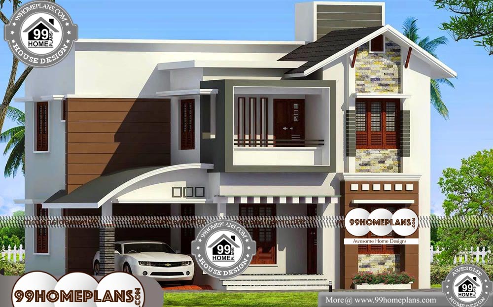 Modern Contemporary Floor Plans - 2 Story 1568 sqft-HOME