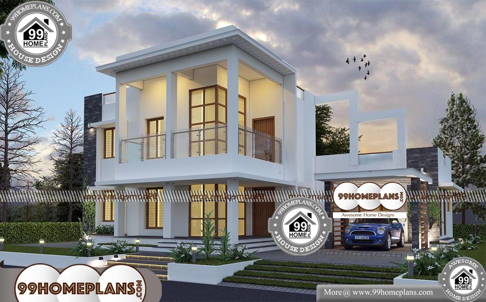 Modern Contemporary Homes Plans - 2 Story 3116 sqft-HOME