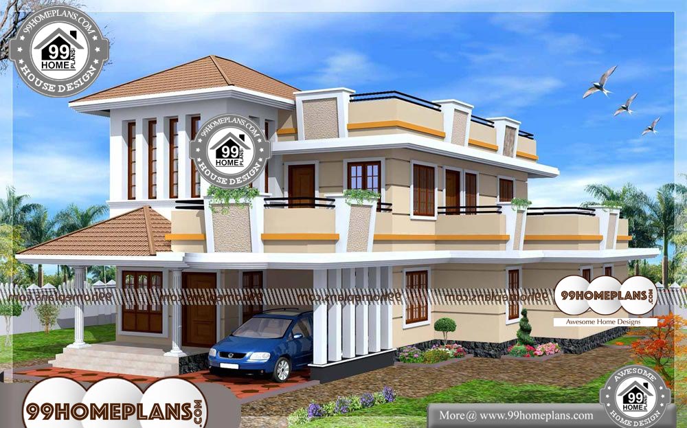 Modern Double Story House Plans - 2 Story 2326 sqft-Home 