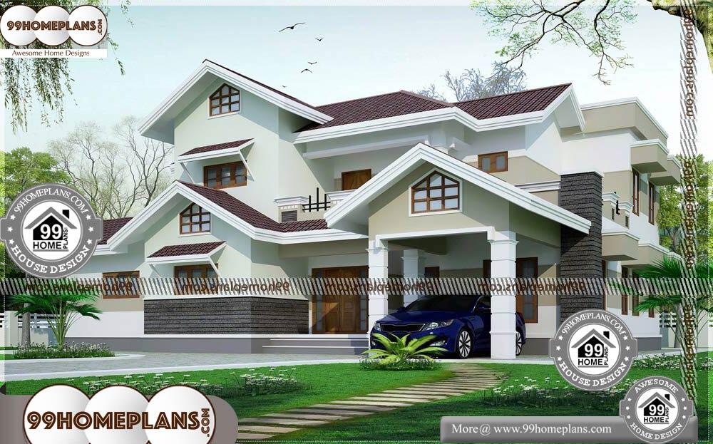 Modern Home House Plans - 2 Story 2982 sqft-HOME