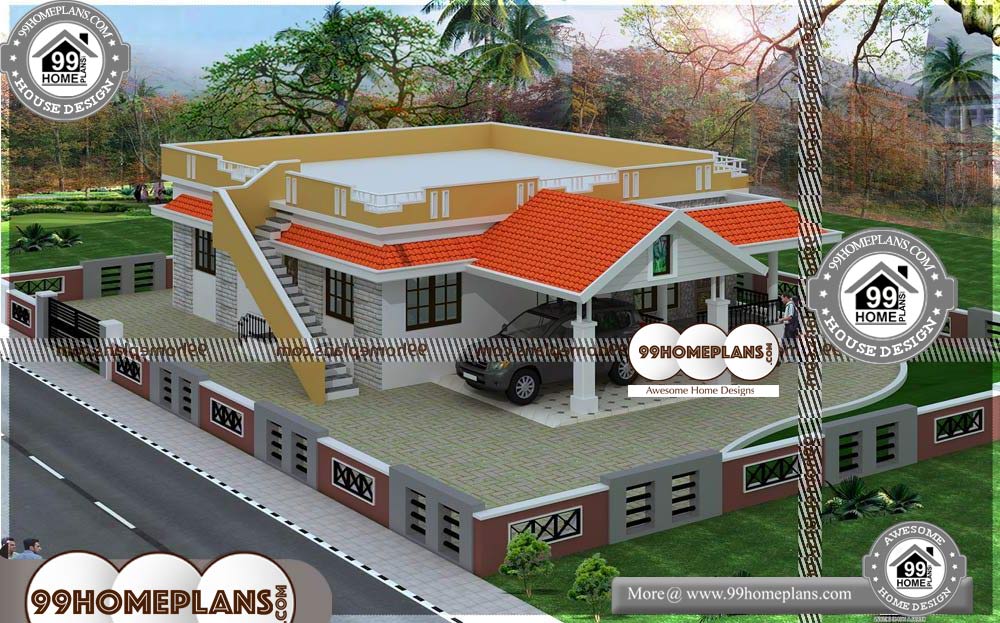 Modern House Designs Single Story - One Story 1615 sqft-HOME