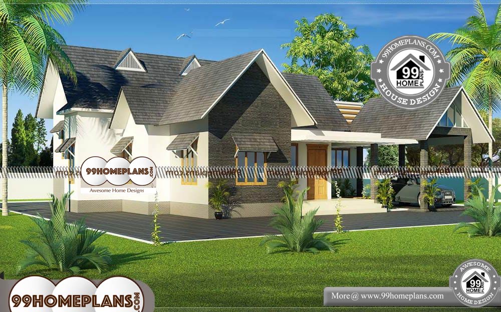 Modern House Plans Single Story - One Story 2051 sqft-HOME