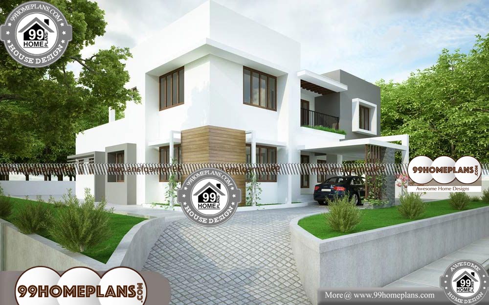 Modern Houses Plans and Designs - 2 Story 2300 sqft-HOME