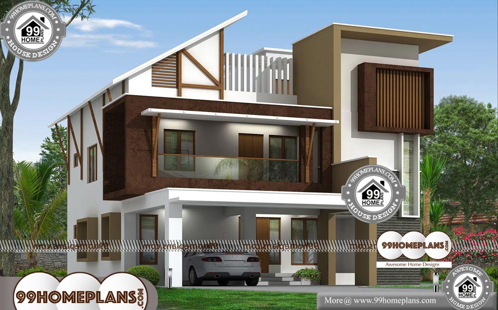 Modern Simple House Plans - 2 Story 2900 sqft-Home