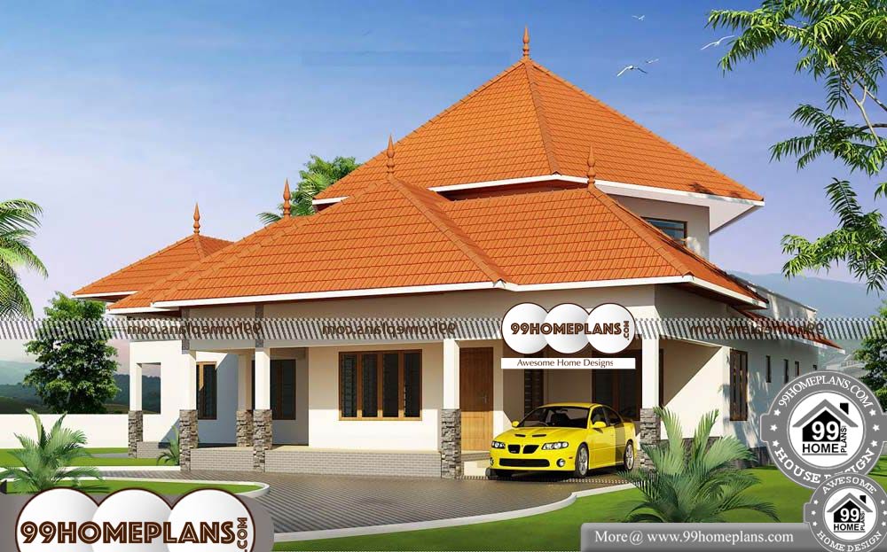 Modern Single Level House Plans - One Story 2250 sqft-HOME