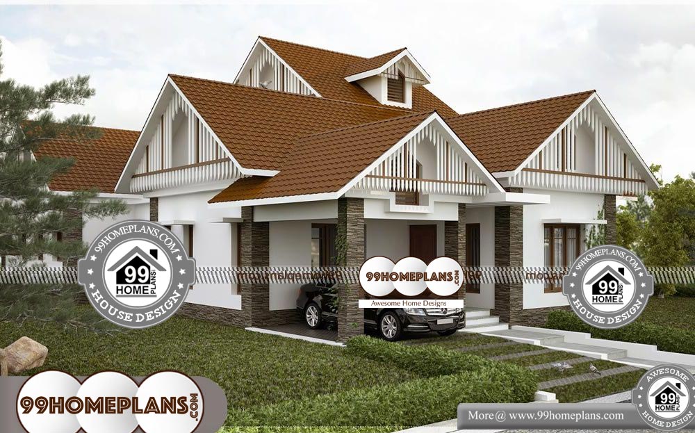 Modern Single Storey House Designs - One Story 3200 sqft-HOME